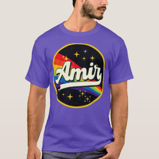 Camiseta Amir Rainbow en un estilo vintage espacial