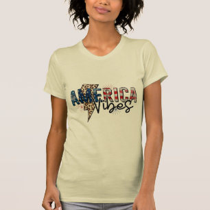 CAMISETA AMIRICA VIBES 4 DE JULIO IDEA DE REGALO