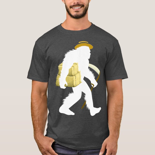 Camiseta Amish Bigfoot Farmer Cryptid Farming Sasquatch (Anverso)