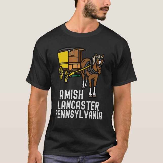 Camiseta Amish Country Pennsylvania  Horse And Carriage 2 (Anverso)