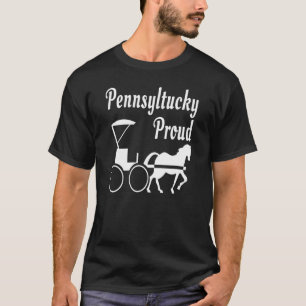 Camiseta Amish de Pensilvania Caballo Y Carruaje Pennsyltuc