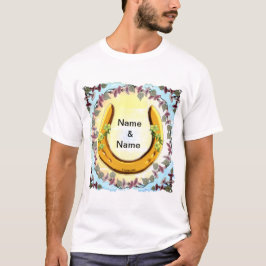 Camiseta Amish Flower Horseshoe T-Shirt