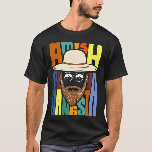 Camiseta Amish Gangsta (Anverso)