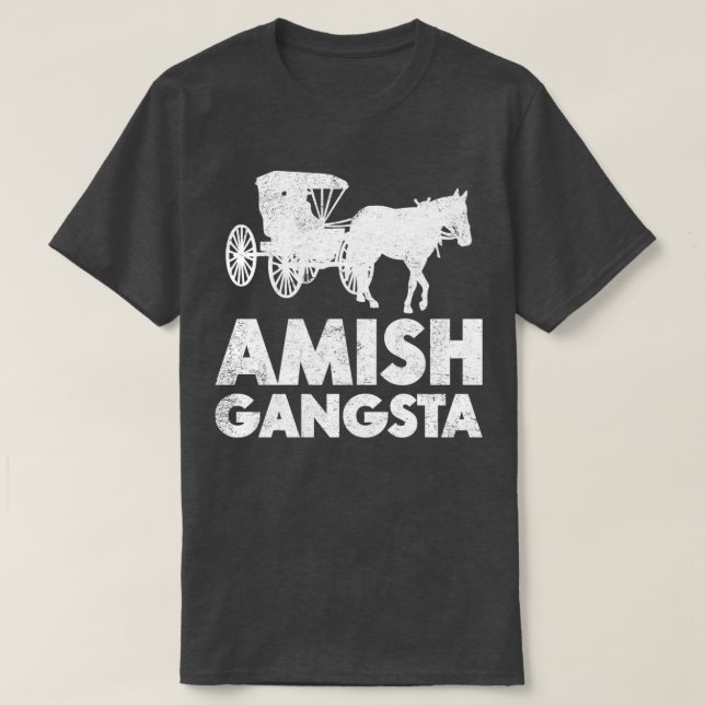 Camiseta Amish Gangsta (Diseño del anverso)