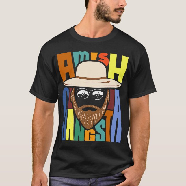 Camiseta Amish Gangsta (Anverso)