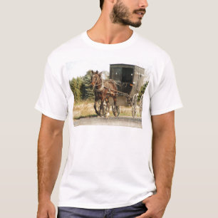 Camiseta Amish Horse and Buggy