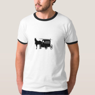 Camiseta Amish que practican surf y que esquían