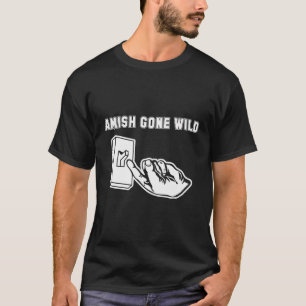 Camiseta Amish se volvió gracioso diciendo Nov sarcástica