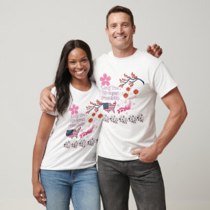 Camiseta Amistad blanca sin fin