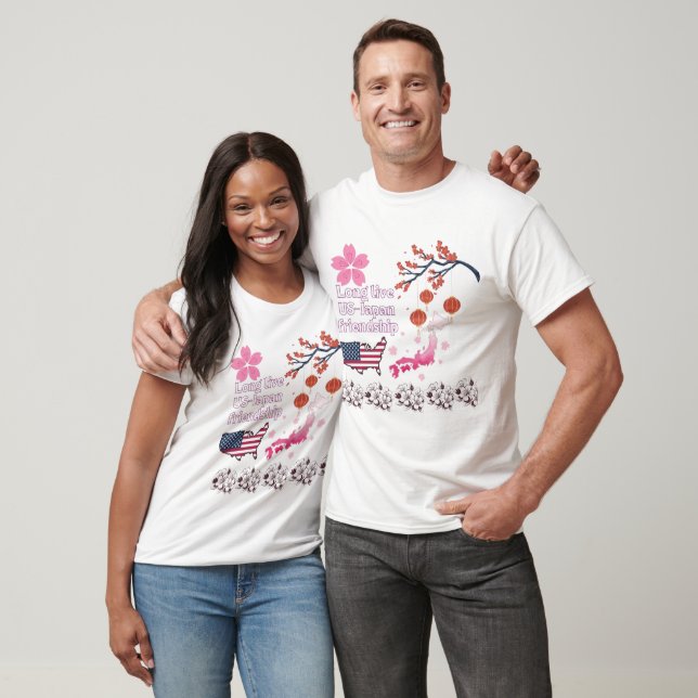 Camiseta Amistad blanca sin fin (Unisexo)
