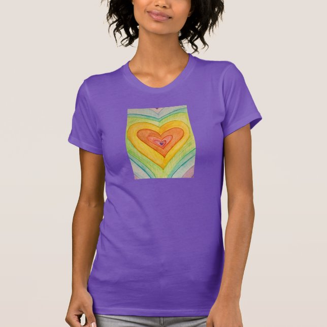 Camiseta Amistad Corazones Amo Arcoiris Personalizados Cami (Anverso)