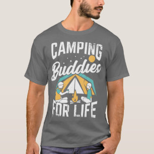 Camiseta Amistad de los Budistas de Camping Mejor Regalo de