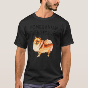 Camiseta Amistad de perro pomerania para toda la vida
