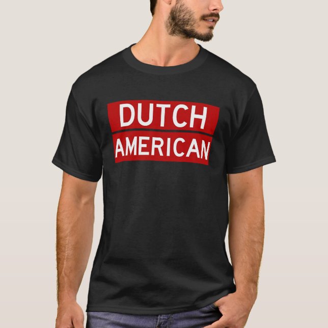 Camiseta Amistad de relación EE.UU. Holandés-EE.UU. (Anverso)