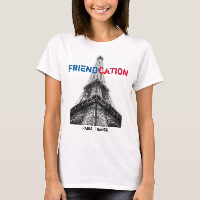 Camiseta Amistad Eiffel Paris T-Shirt (Anverso)
