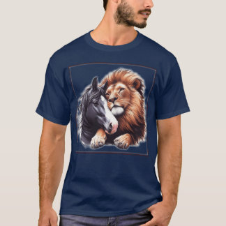 Camiseta Amistad en el mundo animal vintage
