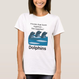 Camiseta Amistad entre delfines y mamíferos marinos