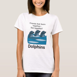 Camiseta Amistad entre delfines y mamíferos marinos