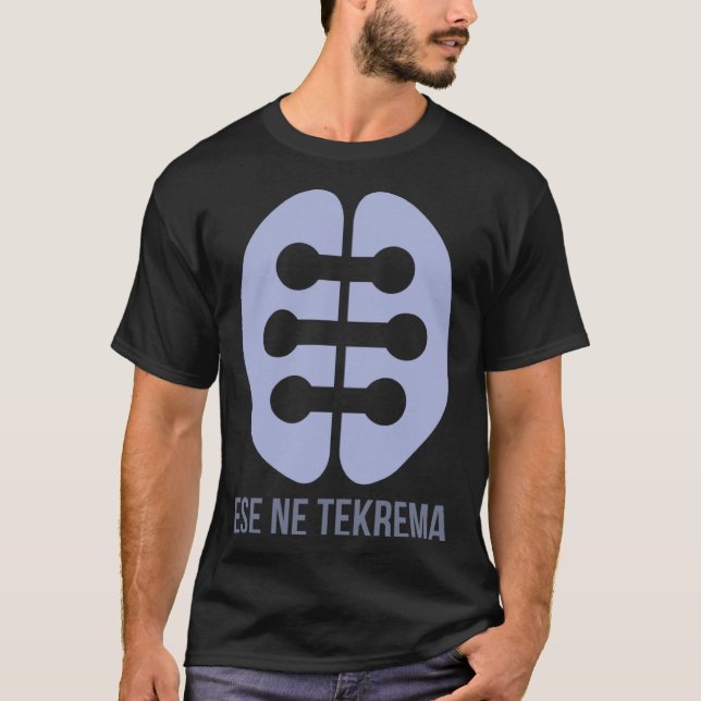 Camiseta Amistad ese nuevo tekrema Adinkra símbolo del oest (Anverso)