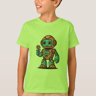 Camiseta amistosa de niños Personalizados Robot