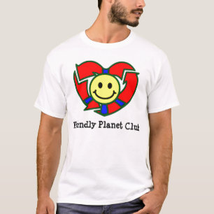 Camiseta amistosa del club del planeta de los