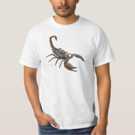 Camiseta amistosa del escorpión (blanca)