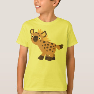 Camiseta amistosa linda de los niños del Hyena de