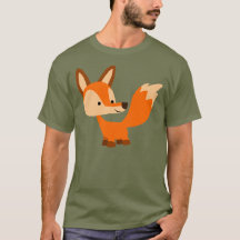 Camiseta amistosa linda del Fox del dibujo animado