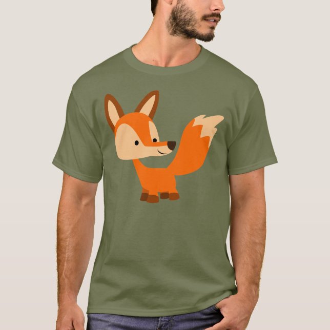 Camiseta amistosa linda del Fox del dibujo animado (Anverso)