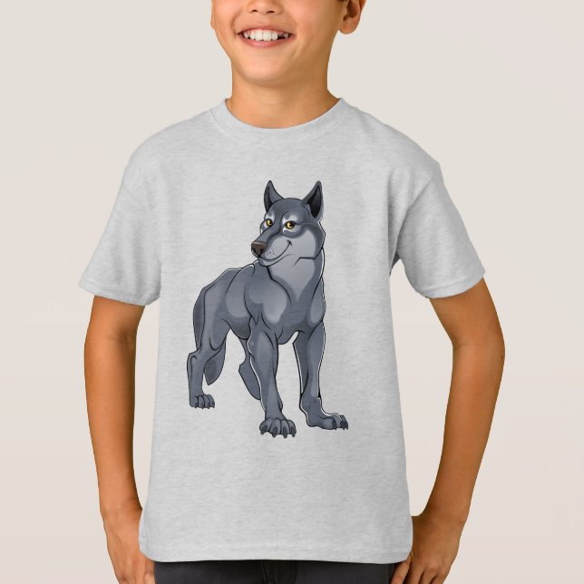 Camiseta Amistoso Lobo Gris (Anverso)