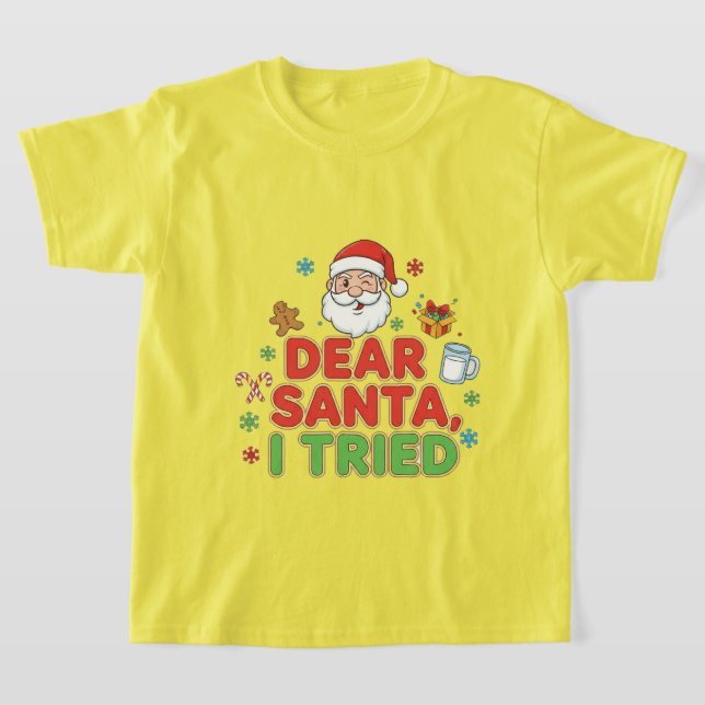 Camiseta AMITA | Dear Santa, I Tried - Funny Christmas (Distribución)