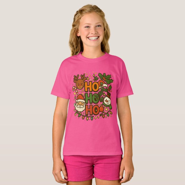 Camiseta AMITA | HO HO HO Holiday Crew Tee (Anverso completo)