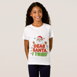 Camiseta AMITA | Querido Santa, Lo Intenté - Divertida Navi