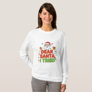 Camiseta AMITA Querido Santa, Lo Intenté - Divertida Navi