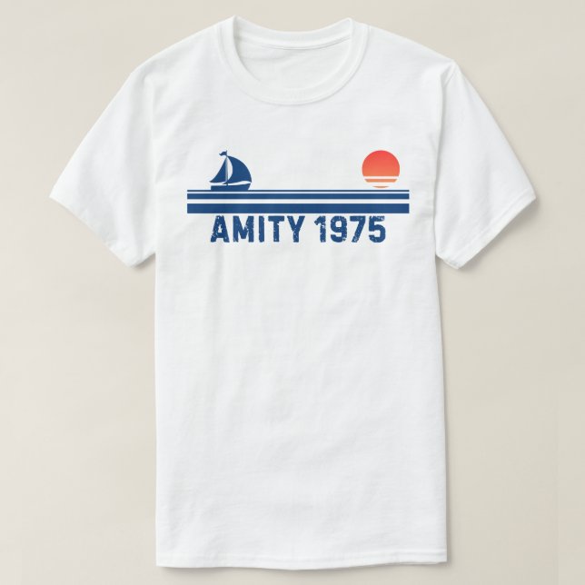 Camiseta Amity 1975 Retro (Diseño del anverso)