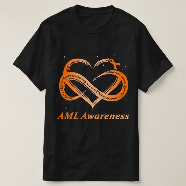 Camiseta AML Warrior I'm Fine Acute Myeloid Leukemia Awaren (Diseño del anverso)