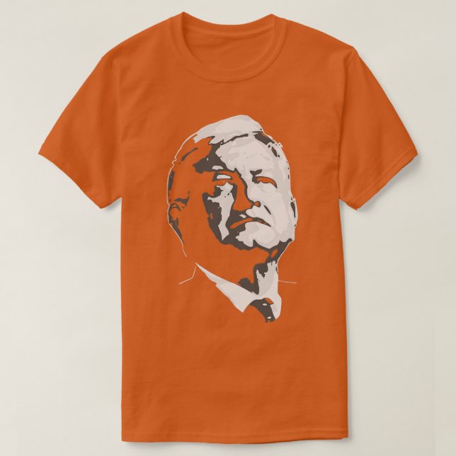 Camiseta AMLO Blanco y negro (Diseño del anverso)