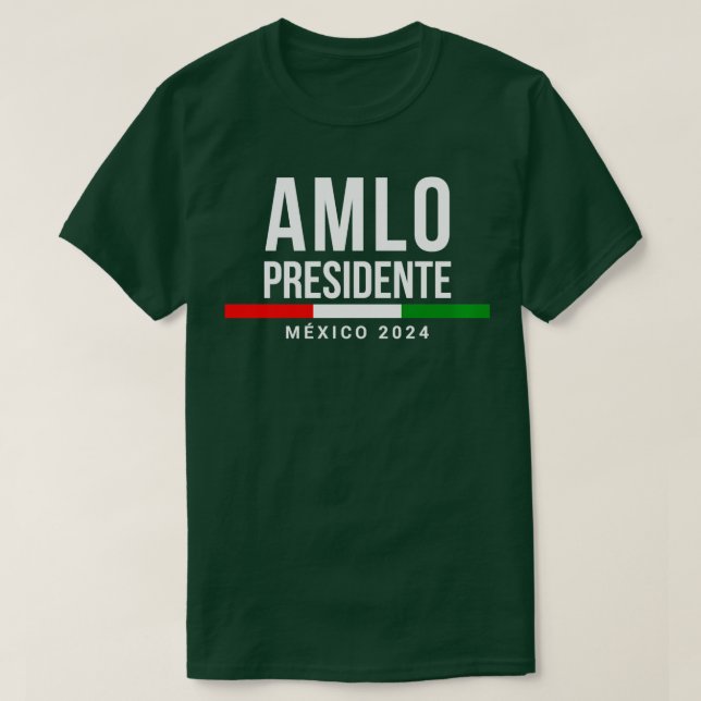 Camiseta AMLO Elecciones México 2024 AMLO Presidente Gift L (Diseño del anverso)