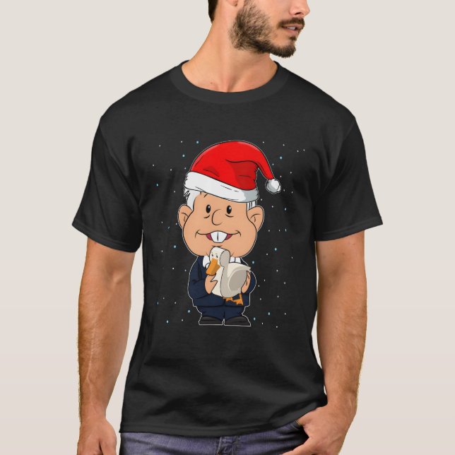 Camiseta Amlo Feliz Navidad López Obrador Presidente mexica (Anverso)