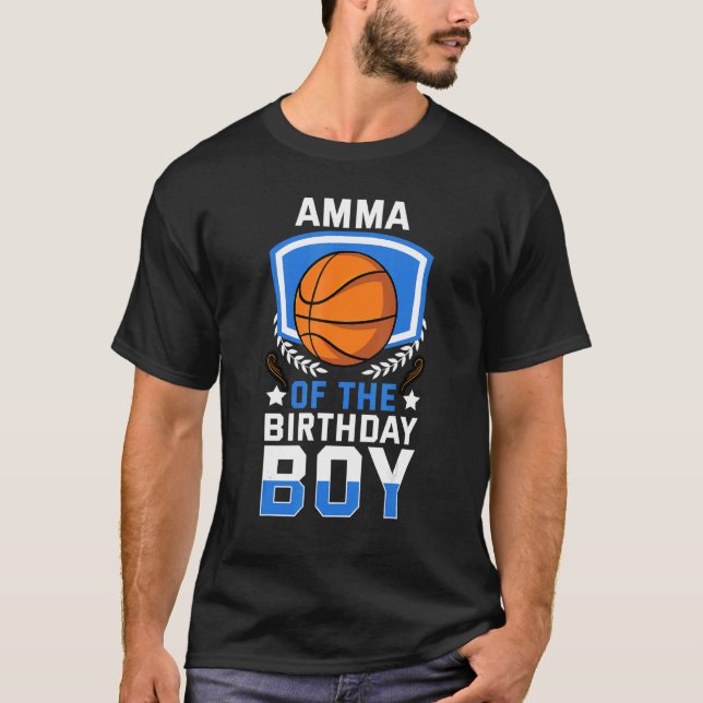 Camiseta Amma De La Féebra De La Familia De Básquetbol Birt (Anverso)