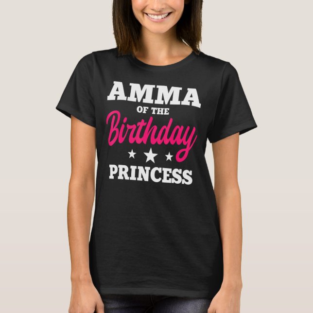 Camiseta Amma De La Princesa Nacida Fiesta Bday Celebrati (Anverso)