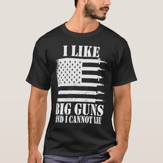 Camiseta Ammo Gun   I like big guns saying  1 (Anverso)