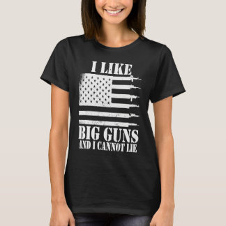 Camiseta Ammo Gun   I like big guns saying  1