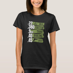 Camiseta Ammo I 22 380 9mm 40 45 Todo Más Rápido Que El Mar