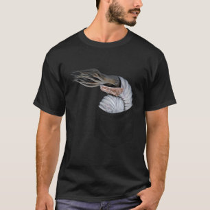 Camiseta Ammonita En El Bolsillo Ammonoides Moluscos Que Bu