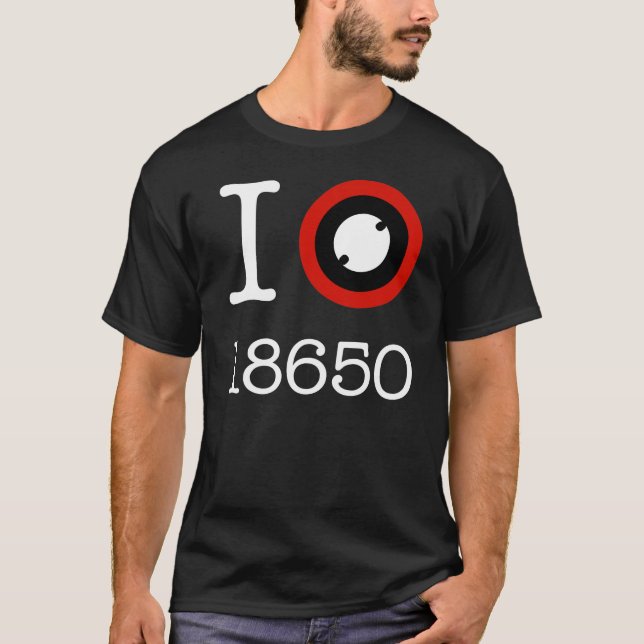 Camiseta Amo 18650 baterías Li-Ion (Anverso)