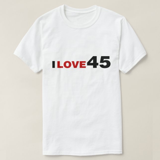 Camiseta Amo 45 (Diseño del anverso)