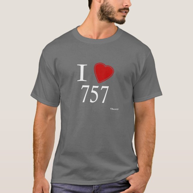 Camiseta Amo 757 Virginia Beach (Anverso)