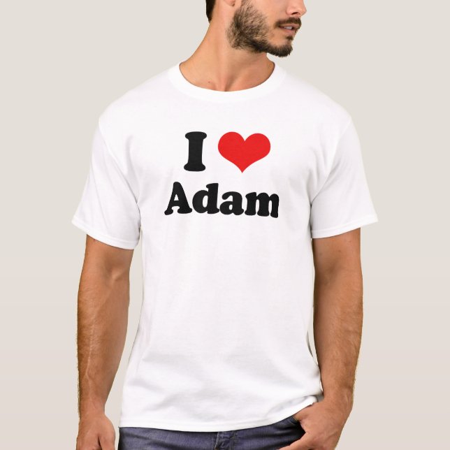 Camiseta Amo a Adán (Anverso)