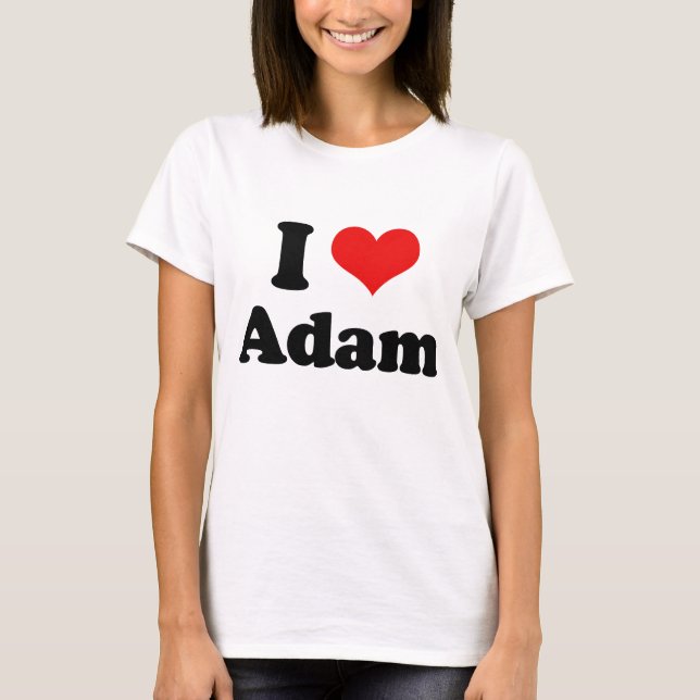 Camiseta Amo a Adán (Anverso)